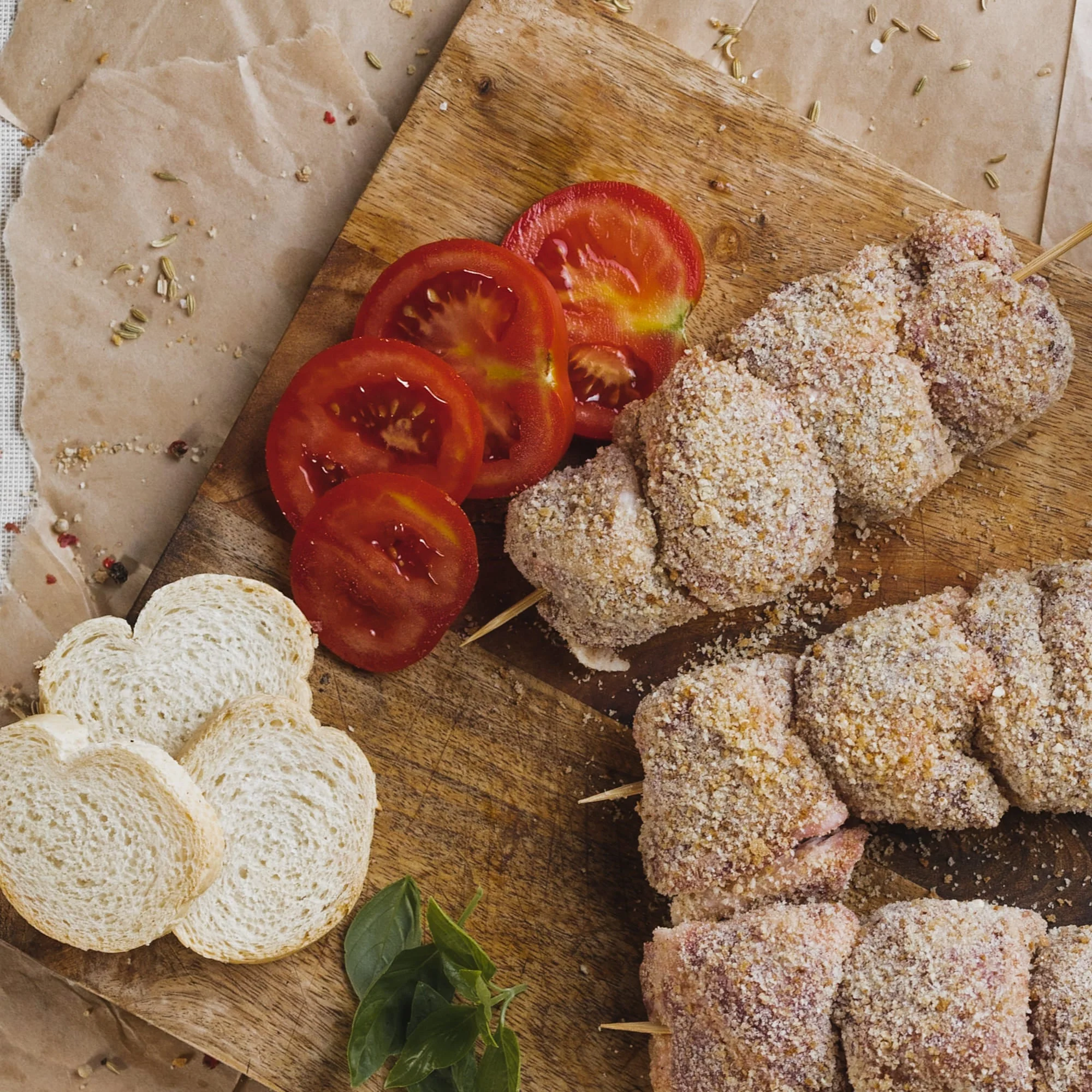 Bombette con la panzanella