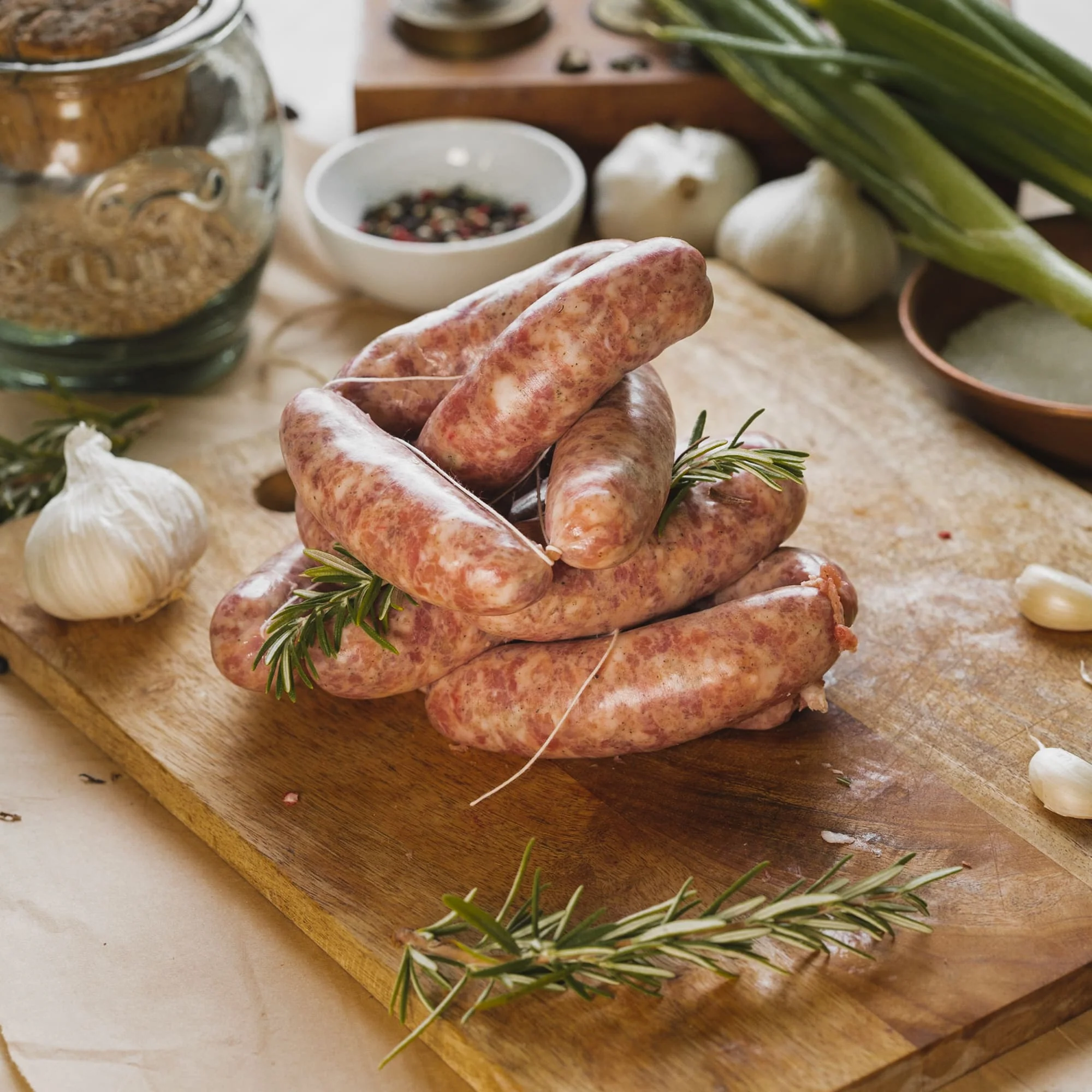 La Salsiccia fresca di maiale nero