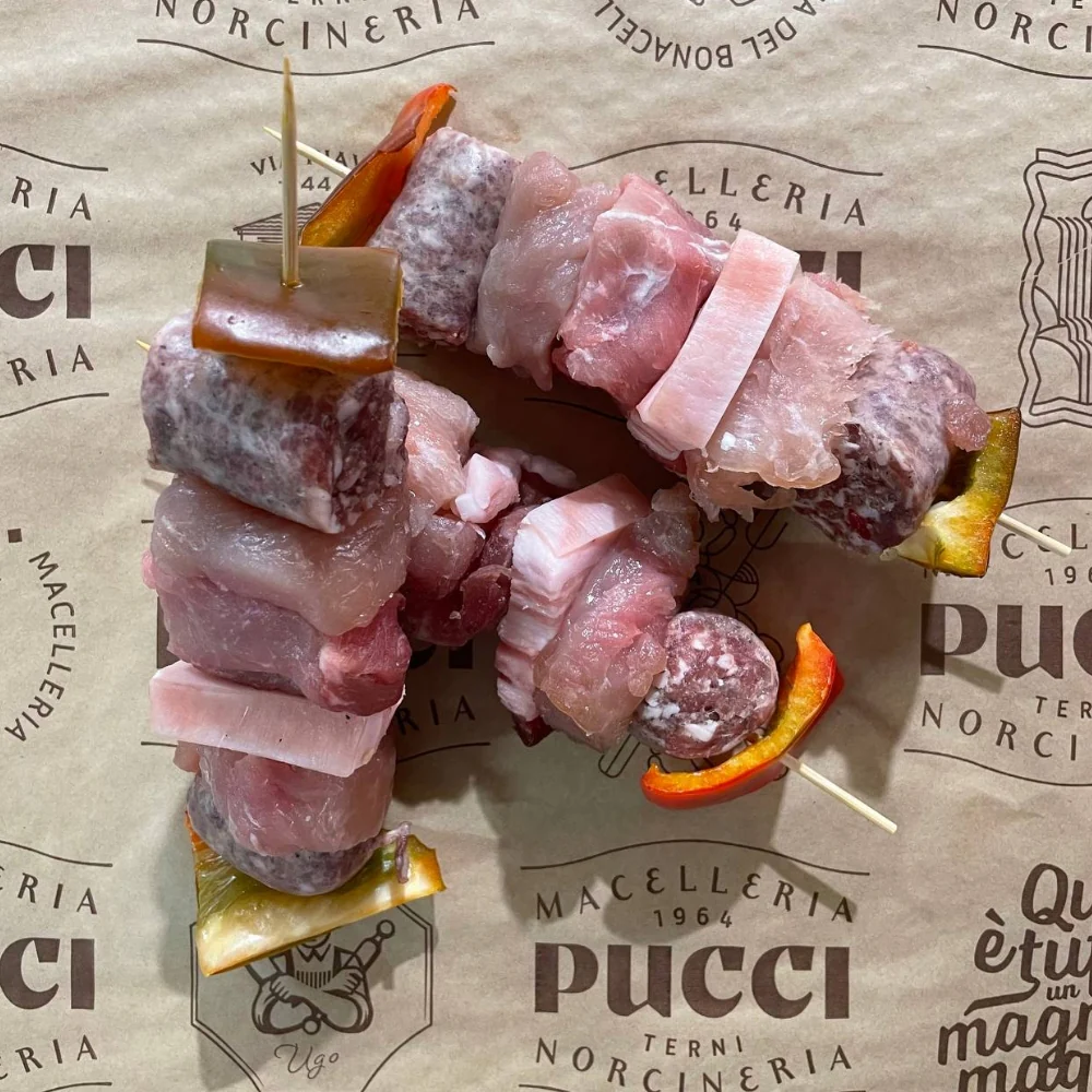 Spiedini di carne misti